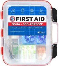 Be Smart Get Prepared 421 Pcs First Aid Kit for 100 People 20HBC01015REV5 picture