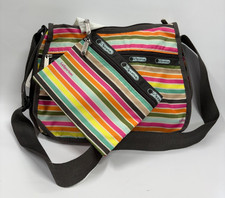 LeSportsac Colorful Gelato Striped Classic Hobo with Matching Pouch picture