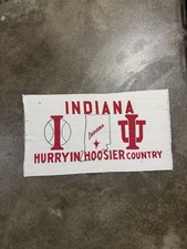 Vintage Indiana Hoosiers Throw Rug Banner – Indiana “Hurryin’ Hoosier  Country  picture