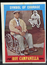 1959 Topps ROY CAMPANELLA card No. 550 Symbol of Courage Crease-Free HOF picture