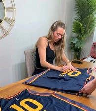 Lexie Hull Indiana Fever Autographed Signed Custom Navy Jersey SWAU COA #10 ❤️❤️ picture