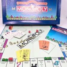 VINTAGE Monopoly Deluxe Anniversary Edition COMPLETE Parker Brothers 1985 picture