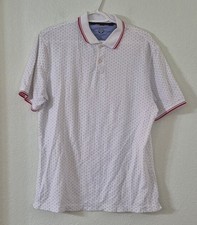 Club Room White Polo with Red Contrast Trim picture