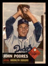 1953 Topps - Johnny Podres #263 Rookie PR (Filler) picture