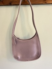 Vintage Coach Ergo Pocket Zip 9033 Lilac Leather Shoulder Bag picture