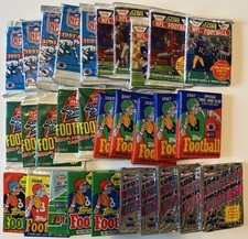 100 Football Cards In Packs - Unopened Sealed Packs With BONUS picture
