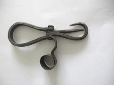 ANTIQUE FOLDING MINERS CANDLESTICK STICKING TOMMY RARE UNUSUAL 1900's . picture