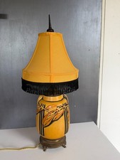 Roseville Pottery Handmade Lamp Vase Laurel Line Vintage Art Deco picture