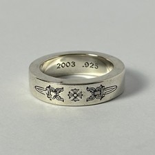 Chrome Hearts 925 Silver Dagger Spacer Ring Size 8 US picture