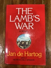 The Lamb's War A Novel by Jan de Hartog 1980 Hardcover SIGNED 1st Edition HBDJ picture