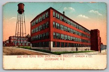 Endicott Johnson Co Heavy Work Shoe Factory Lestershire NY Postcard picture