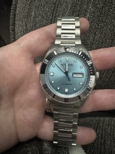 EUC Citizen Stainless Steel Automatic Watch with Light Blue Dial picture