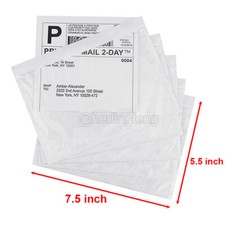 50-2000 Clear Adhesive Packing List Shipping Label Envelopes Pouches 7.5
