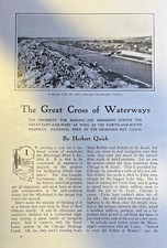 1908 Building Mississippi River Waterways Chicago Drainage Canal Ohio River picture