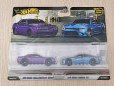 Hot Wheels 2018 Dodge Challenger & 2015 Charger SRT 2-Pack Premium Car Culture picture