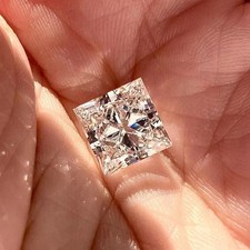 3 Ct Natural D Color CVD Lab Grown Diamond VVS1 Princess Cut Diamond Certified picture