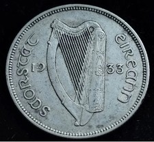 #2751 - Ireland - 1933 - Florin - Silver - KM.7 picture