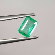 0.71 CT - Natural Emerald Octagon Shape Top Luster Gem Zambian - 7680 picture
