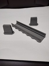 N Scale single Girder Bridge with 2 bridge pilers vintage design   3d printed picture