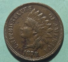 KEY DATE 1878 INDIAN HEAD PENNY XF PLUS L@@K picture