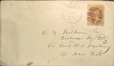 Classic US Banknote Cover – 30c Orange Washington c.1870s – New York Canal & Bro picture