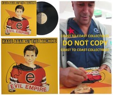 Tom Morello Signed Rage Against the Machine Evil Empire Album Proof Auto Vinyl picture