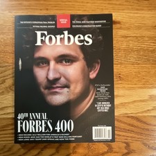Forbes Magazine Forbes 400 Special Issue Oct 2022 Sam Bankman-Fried Cover picture