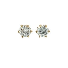 14k Yellow Gold 0.94cttw Diamond Stud Earrings picture