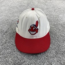 VTG Cleveland Indians Snapback Hat Chief Wahoo Jacobs Field Inaugural Season 90s picture