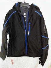 Descente Terro Mens Ski Jacket (L)Black Blue 09-8388 NWT Insulated Jacket Recco picture