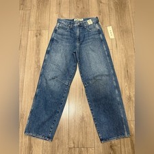 NWT AMO Sandra Baggy Denim Slouchy Jeans Blue Sz 25 picture