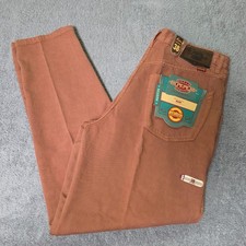 Pepe Jeans Mens 38 Austin Relaxed Fit Trousers Terracotta Clay Cotton 36x33 picture