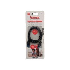 Hama Computer Cat 6 Network Cable Slim + Flexible HQ LAN 1.5m Super Soft Black picture
