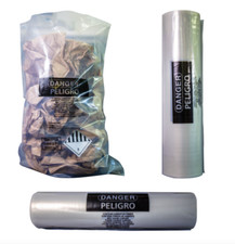 Asbestos Disposal Bag, Clear ACM-Printed Contractor Bag, Perforated, Multi-Size picture