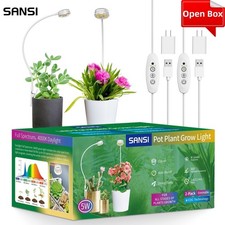 SANSI LED Clip Grow Light Dimmable Full Spectrum Indoor Plants Lamp With Timer picture