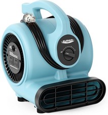 ALORAIR 600CFM 3-Speed Blue Adjustable Air Mover Carpet Dryer Blower Floor Fan picture