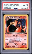 2000 POKEMON ROCKET 1ST EDITION #4 DARK CHARIZARD-HOLO PSA 8 picture