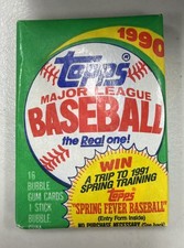 Topps 1990 Topps MLB Baseball Sealed Pack 16 Cards + Bubble Gum picture