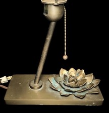Arteriors Laura Kirar Brass Bronze corsage Flower Floral lamp picture