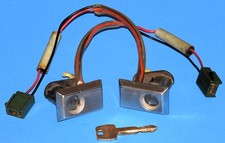 1977 1978 1979 LINCOLN MARK V OEM ILLUMINATED DOOR LOCK with KEY - PAIR picture