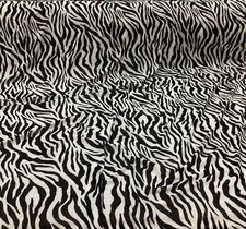 PowerNet Stretch Mesh Nylon Spandex Sheer Printed Black White Zebra Z504 picture