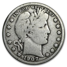 1907-O Barber Half Dollar VG picture