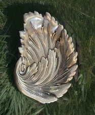 International Sterling Silver Repousse Leaf Dish 4.30 oz.  B128 picture