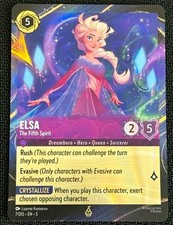 USA SELLER Disney Lorcana Elsa - Fifth Spirit Rare Foil 7/DIS Hong Kong Promo picture