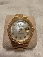 Authentic Mens Rolex President Day-Date 18K Yellow Gold 18038 Mint Condition picture