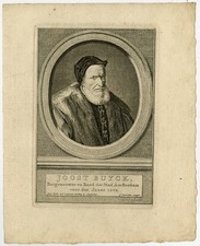 Antique Print-DUTCH HISTORY-PORTRAIT-JOOST BUYCK-Houbraken-1749 picture