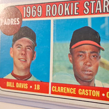 Topps 1969 Padres' Rookie Stars Bill Davis Clarence Gaston #523 Rookie MLB picture