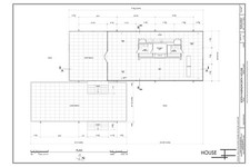 Mies van der Rohe modern design, Farnsworth House, architectural drawings picture