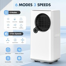 WHITE - QXPZTK PORTABLE AIR CONDITIONERS, 16000 BTU 6-IN-1 COOLING, DEHUMIDIFIER picture