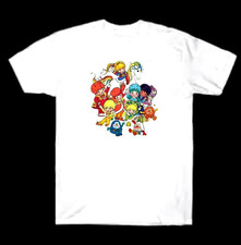 Men's Strawberry Shortcake Graphic Print White Crew Neck T-Shirt Size L picture